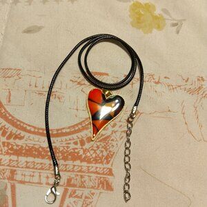 PRETTY 18 INCH COLORFUL HEART CHAIN